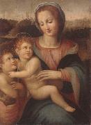 The madonna and child with the infant saint john the baptist Francesco Brina